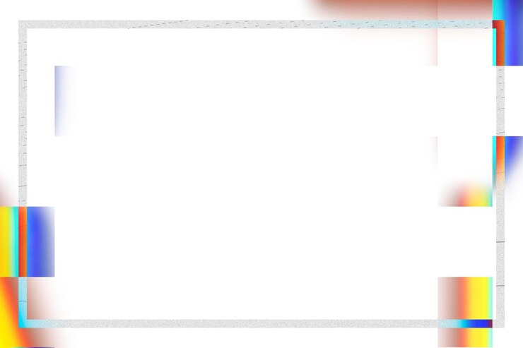Foto efecto de fallo png del marco rectangular