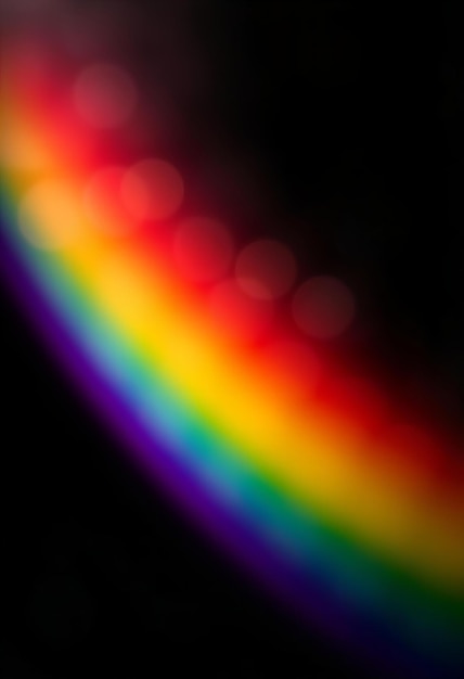 Efecto de fondo de bokeh de arco iris