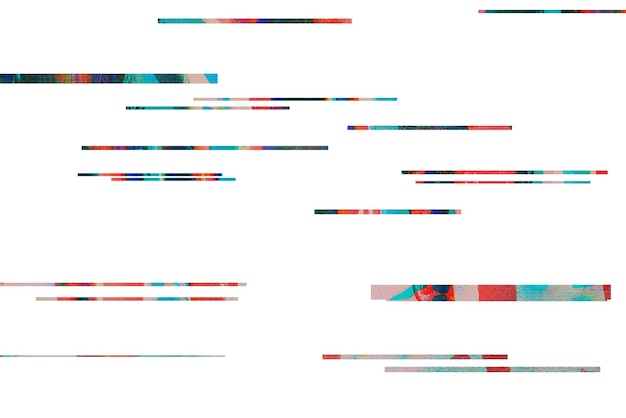 Efecto de glitch textura png fondo transparente