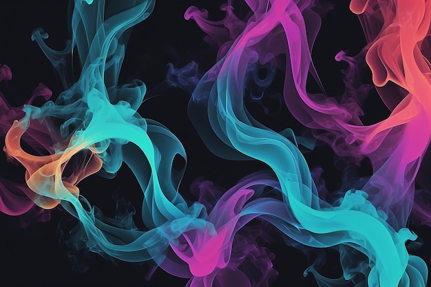 Efecto de humo de medio tono vectorial Fondo abstracto vibrante Colores y texturas de estilo retro de los años 80