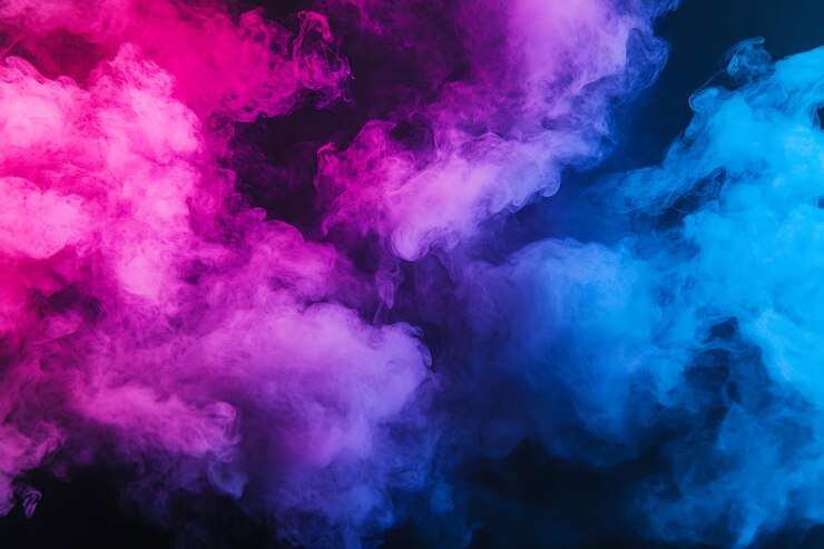 Efecto de humo rosa y azul Abstracto Fondo para el diseño creativo