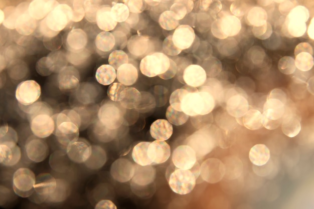 Efecto de luz bokeh dorado abstracto en