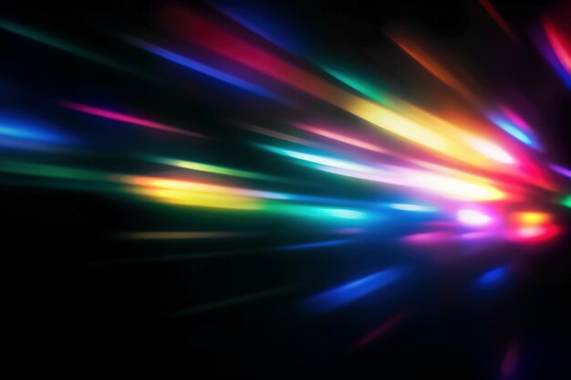 Foto efecto de luz luz colorida