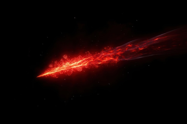 Efecto de luz roja astronomía espacio nocturno