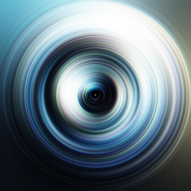 Efecto de movimiento radial colorido Fondo redondeado abstracto Curvas de color y esfera Anillos y círculos de gradiente de varios colores Papel de pared Textura de color telón de fondo y estandarte