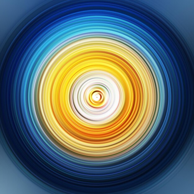 Efecto de movimiento radial colorido Fondo redondeado abstracto Curvas de color y esfera Anillos y círculos de gradiente de varios colores Papel de pared Textura de color telón de fondo y estandarte