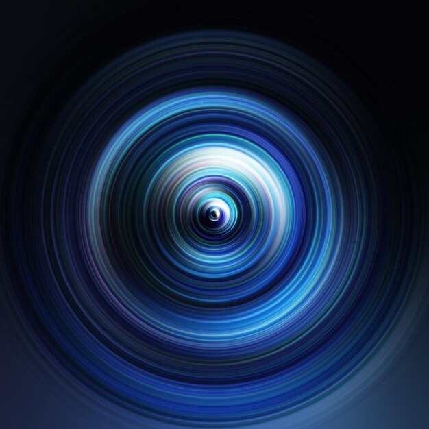 Efecto de movimiento radial colorido Fondo redondeado abstracto Curvas de color y esfera Anillos y círculos de gradiente de varios colores Papel de pared Textura de color telón de fondo y estandarte