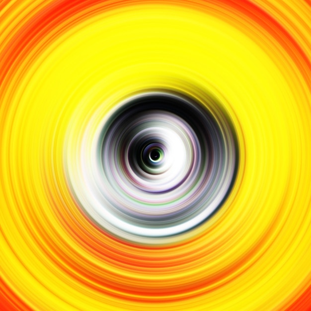 Efecto de movimiento radial colorido Fondo redondeado abstracto Curvas de color y esfera