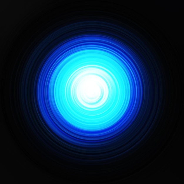 Efecto de movimiento radial colorido Fondo redondeado abstracto Curvas de color y esfera