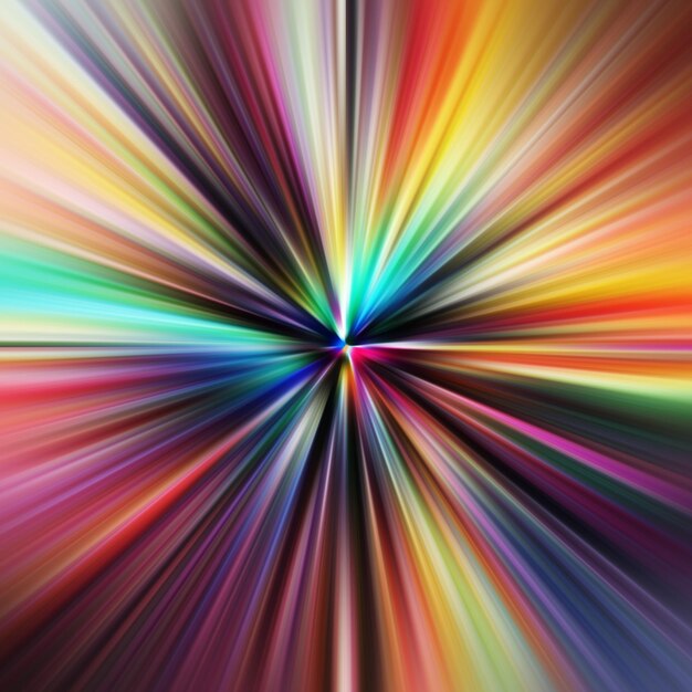 Efecto de movimiento de zoom colorido Fondo abstracto Líneas de color Telón de fondo de textura de color y estandarte Patrón de gradiente de varios colores y papel tapiz texturizado