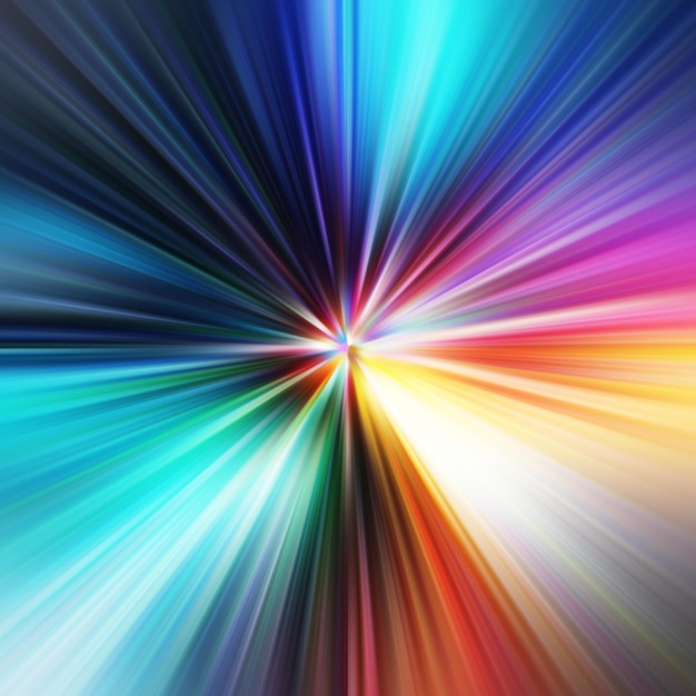 Efecto de movimiento de zoom colorido Fondo abstracto Líneas de color Telón de fondo de textura de color y estandarte Patrón de gradiente de varios colores y papel tapiz texturizado