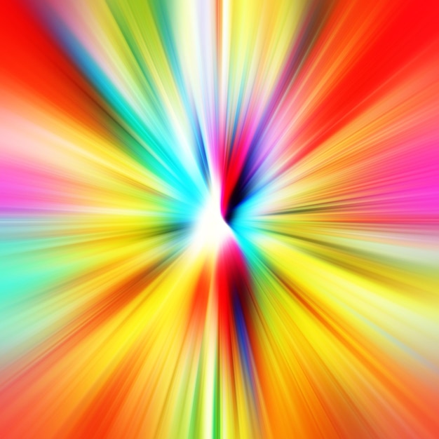 Efecto de movimiento de zoom colorido Fondo abstracto Líneas de color Telón de fondo de textura de color y estandarte Patrón de gradiente de varios colores y papel tapiz texturizado