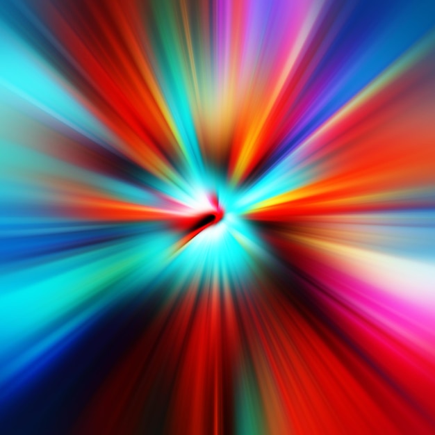 Efecto de movimiento de zoom colorido Fondo abstracto Líneas de color Telón de fondo de textura de color y estandarte Patrón de gradiente de varios colores y papel tapiz texturizado