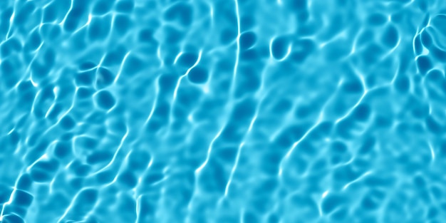 El efecto de las olas en la superficie del agua clara