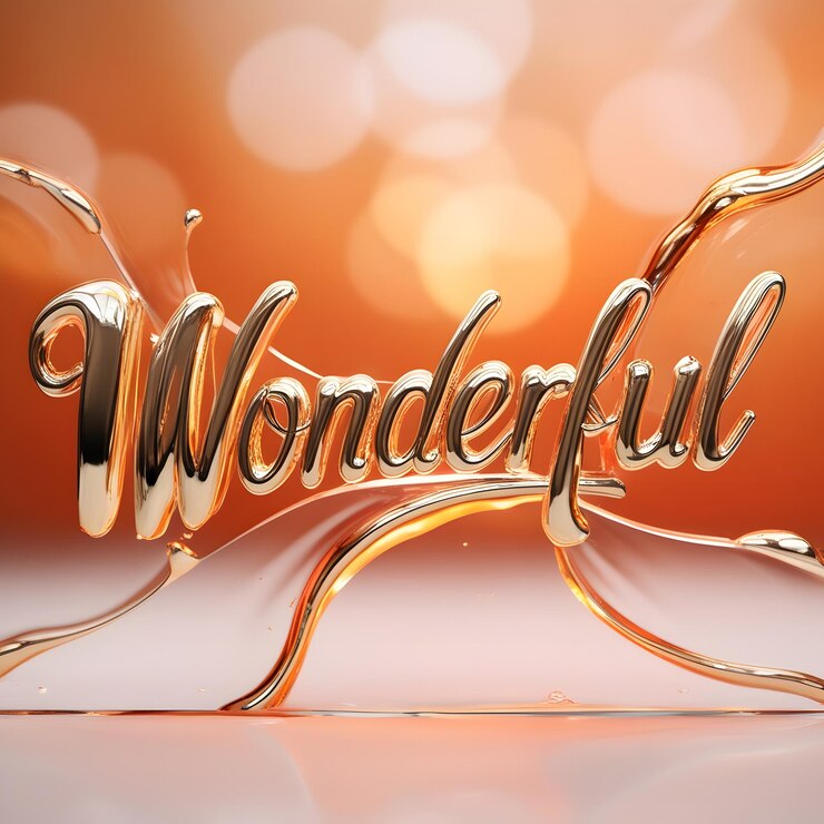 Foto efecto de texto 3d maravilloso color dorado diseño atractivo