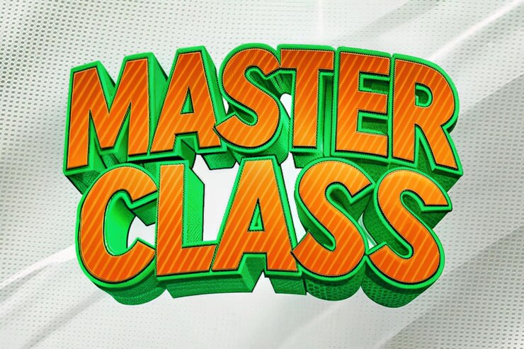 Foto efecto de texto de la clase maestra 3d