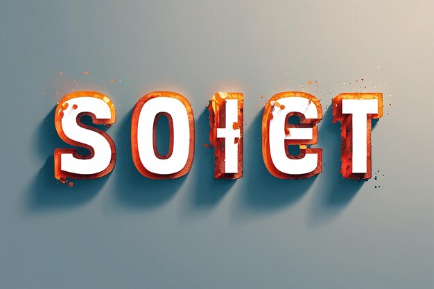 Efecto de texto cortado editable