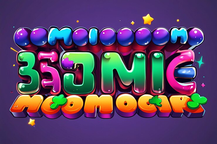 Foto efecto de texto editable 3d de juego divertido