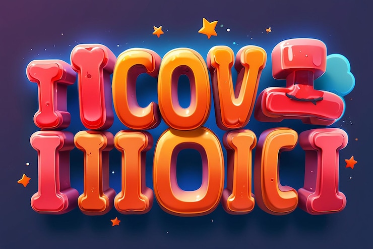 Foto efecto de texto editable 3d de juego divertido