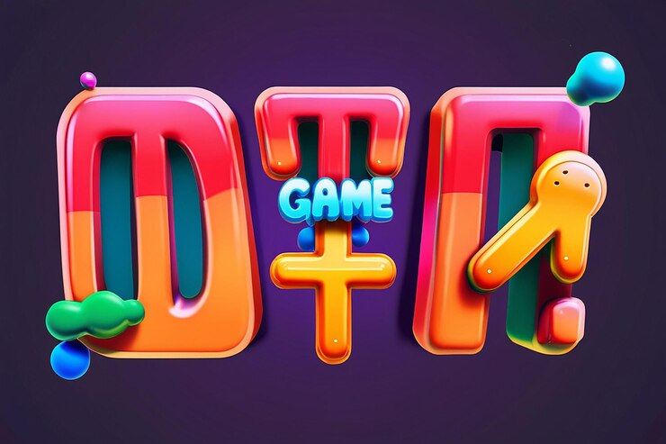 Foto efecto de texto editable 3d de juego divertido