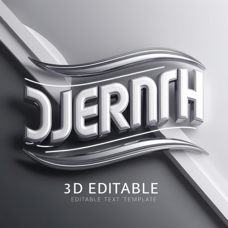 Foto efecto de texto de estilo buena plantilla de efecto de texto editable en 3d