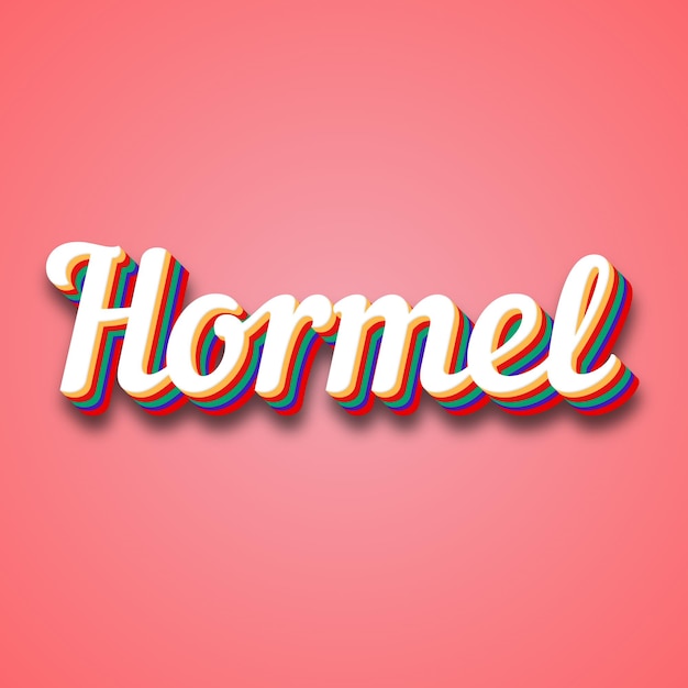 Foto el efecto de texto de hormel foto imagen genial