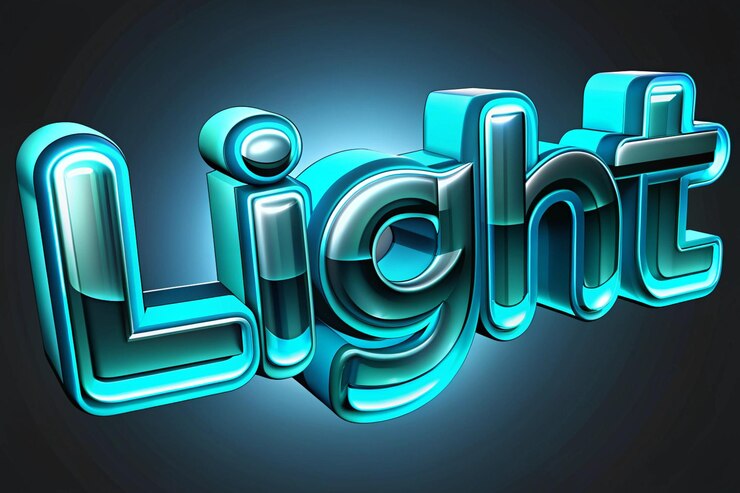 Foto efecto de texto ligero 3d