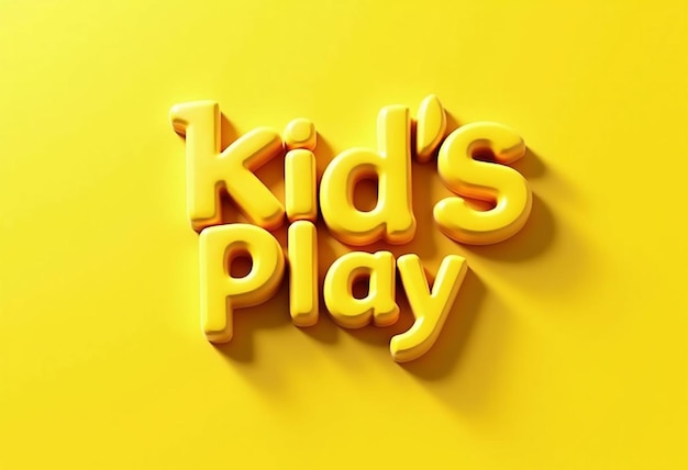 Efecto de texto para niños