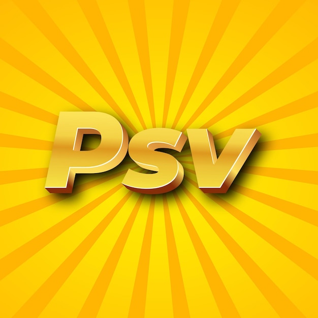 Efecto de texto Psv Oro JPG atractivo fondo tarjeta foto confeti