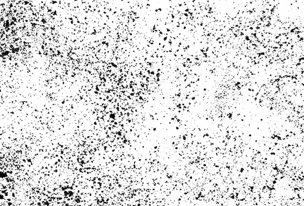 Efecto de textura grunge Polvo negro sucio y áspero arañazo de grano retro Pintura grunge fondo blanco