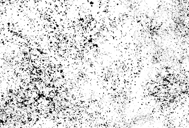 Efecto de textura grunge Polvo negro sucio y áspero arañazo de grano retro Pintura grunge fondo blanco