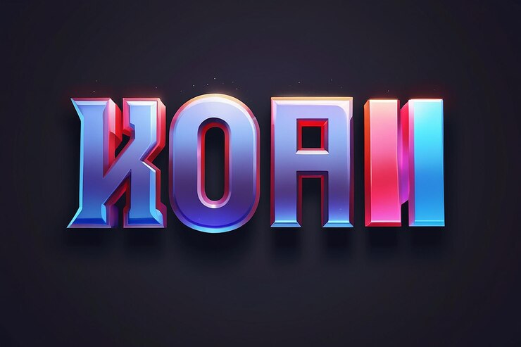 Foto efecto de tipo de logotipo de juego 3d moderno