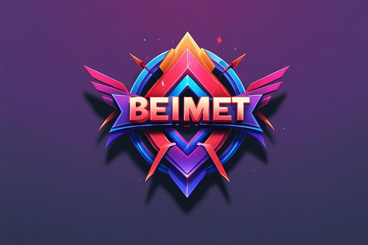 Foto efecto de tipo de logotipo de juego 3d moderno