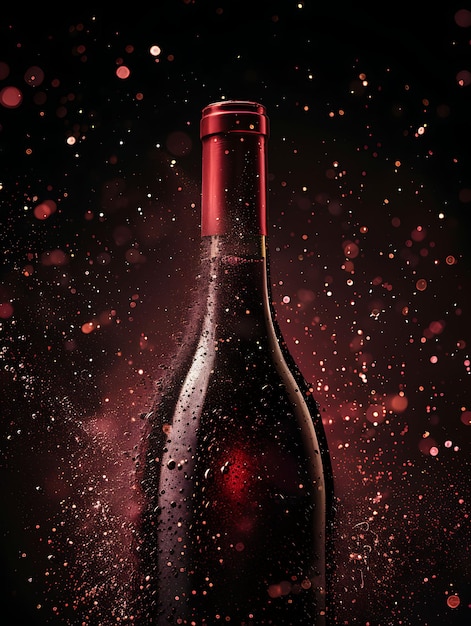 Efecto de vino de polvo marrón con vino rojo y color marrón Efecto Glowi FX Filtro de película de textura BG Art