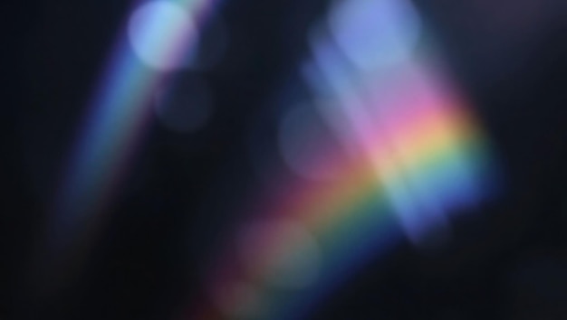 Efectos abstractos de la luz del arco iris