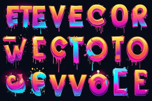 Efectos de texto vectorial