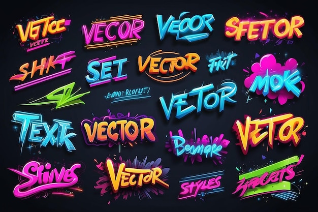 Efectos de texto vectorial