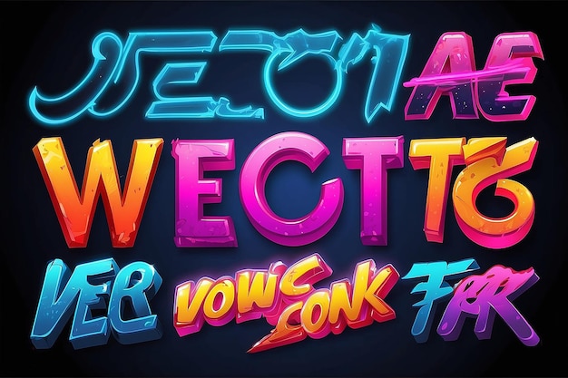Efectos de texto vectorial