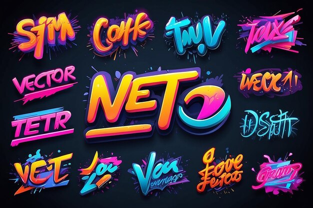 Efectos de texto vectorial
