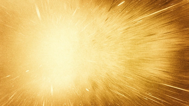 Foto efeito de explosão de zoom fundo de luz solar brilhante com uma textura áspera com um marrom dourado