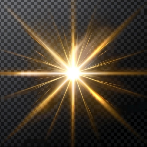Efeito de flare de luz de fundo