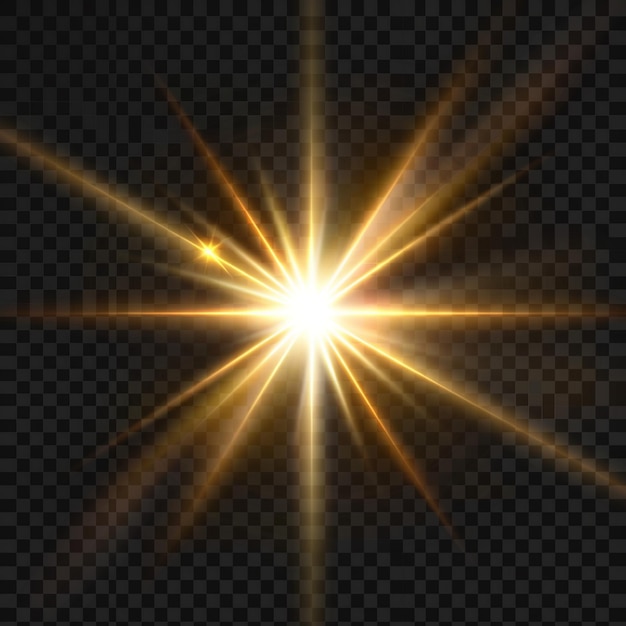 Efeito de flare de luz de fundo