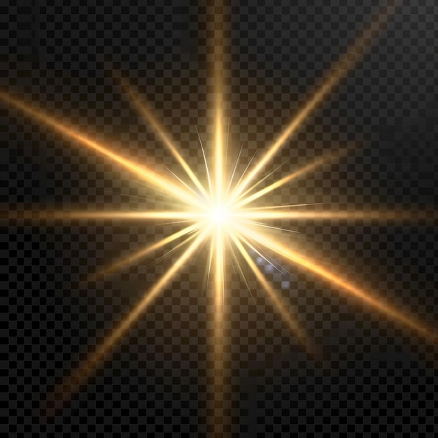 Efeito de flare de luz de fundo