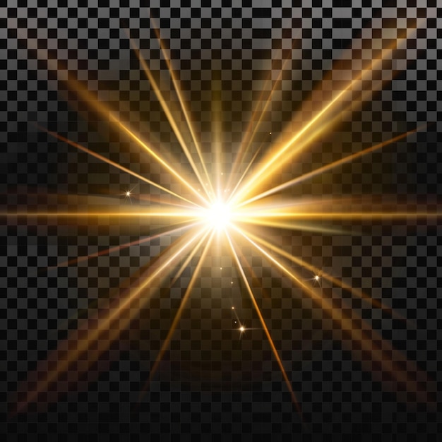 Efeito de flare de luz de fundo