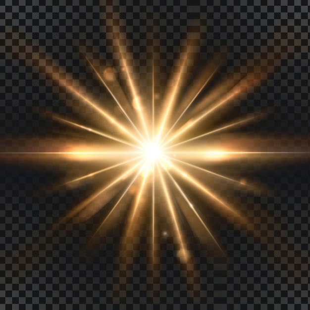 Efeito de flare de luz de fundo