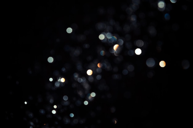 Foto efeito de fundo de bokeh de sobreposição fundo de partículas