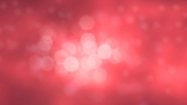 Efeito de luz bokeh de desfoque suave no fundo vermelho abstrato