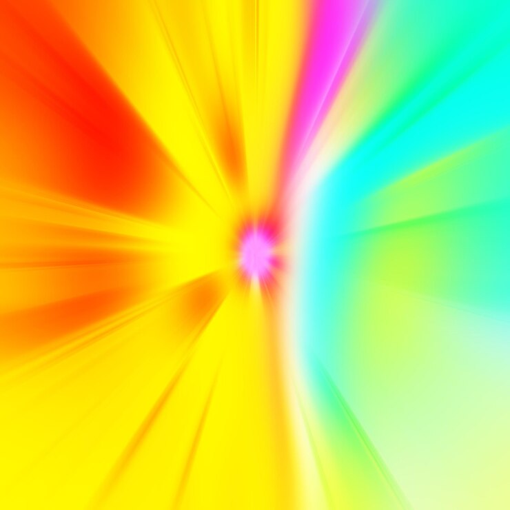 Foto efeito de movimento de zoom colorido fonte abstrata linhas de cor fonte de textura colorida e bandeira padrão de gradiente de várias cores e papel de parede texturizado