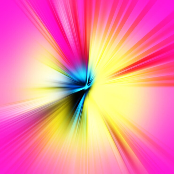 Foto efeito de movimento de zoom colorido fundo abstrato