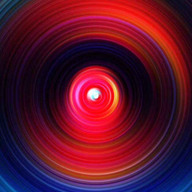 Foto efeito de movimento radial colorido fundo arredondado abstrato curvas de cor e esfera anéis e círculos de gradiente de várias cores papel de parede textura colorida pano de fundo e bandeira